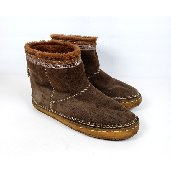 Laidback London Nyali Womens Sz EU 41 US 10 Brown Warm Winter Ankle Booties Boot - Picture 1 of 13